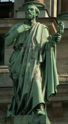 Апостол Пётр с ключами от врат Царства небесного, Исаакиевский собор