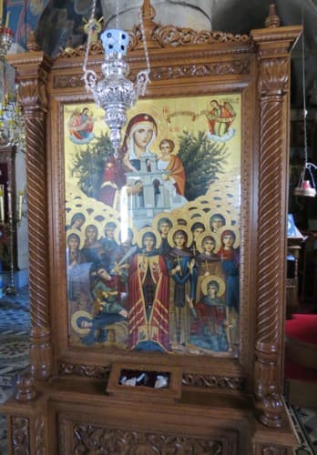 Богородица и мученицы монастыря Панагия Палиани